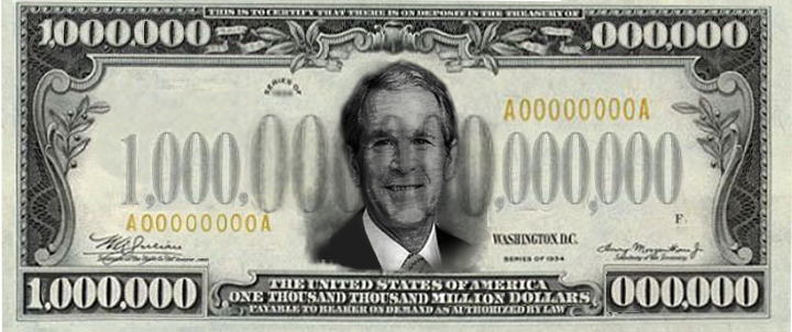 dollar bill artist. “Trillion Dollar Bill,”