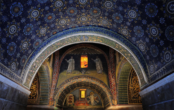 Interior of Mausoleum of Galla